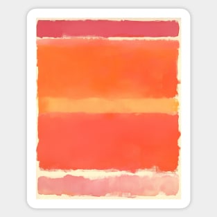 Abstract Pink and Orange Sticker